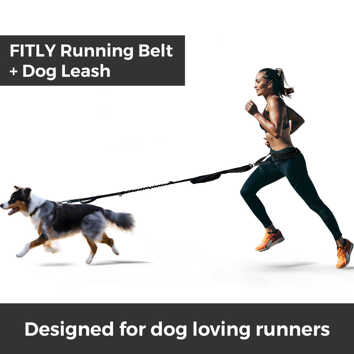 FITLY Running Belt + Dog Leash