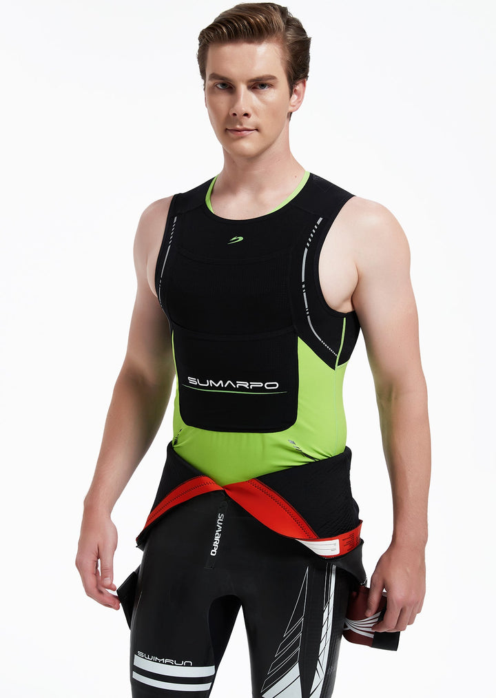 Quokka Men's Summer Swimrun Vest - Green