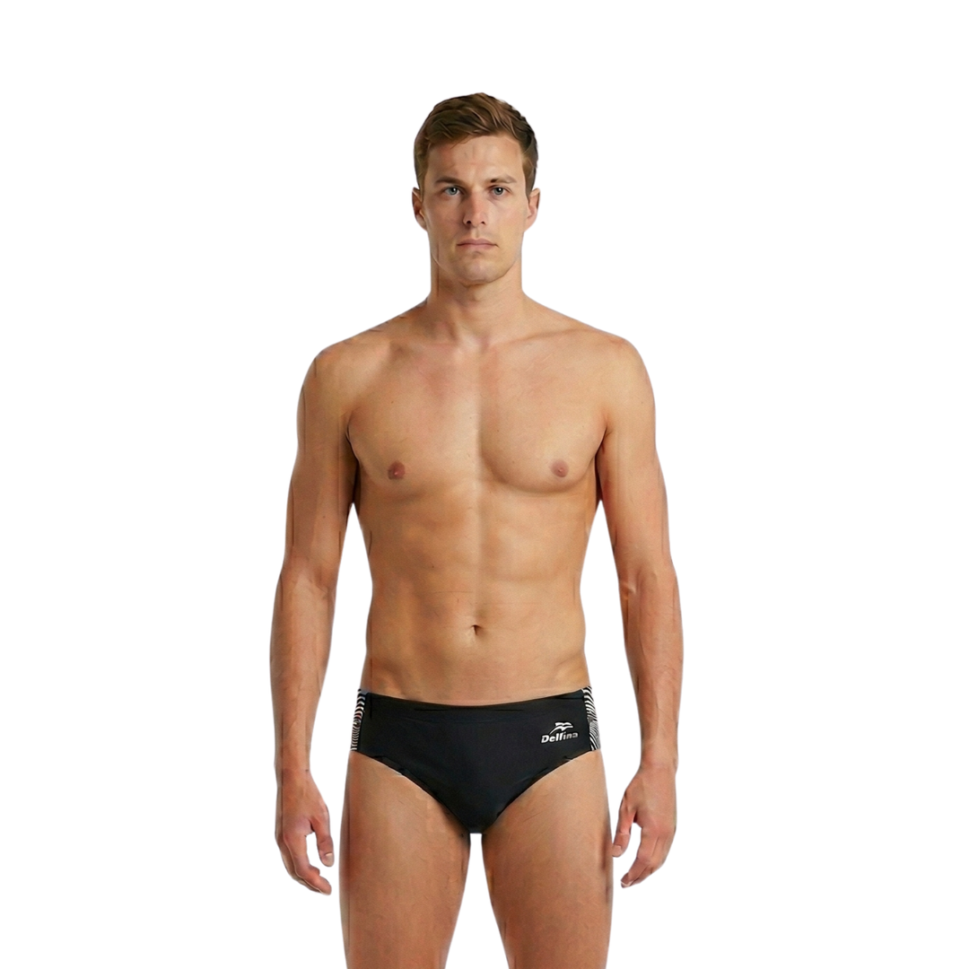 Flow Black Men's Swim Brief