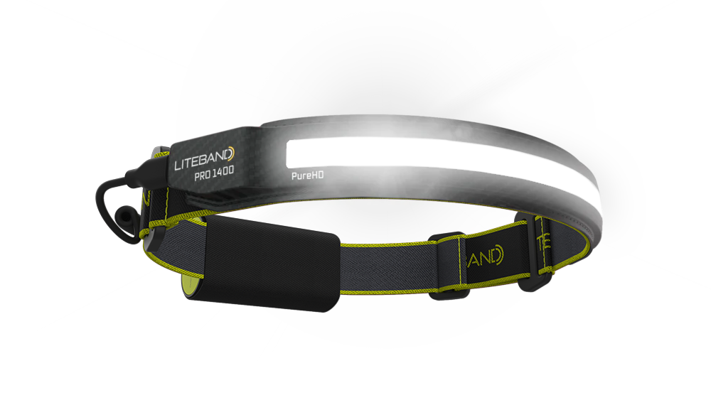 PRO 1400 Lumen PureHD Wide Beam Rechargeable Headlamp