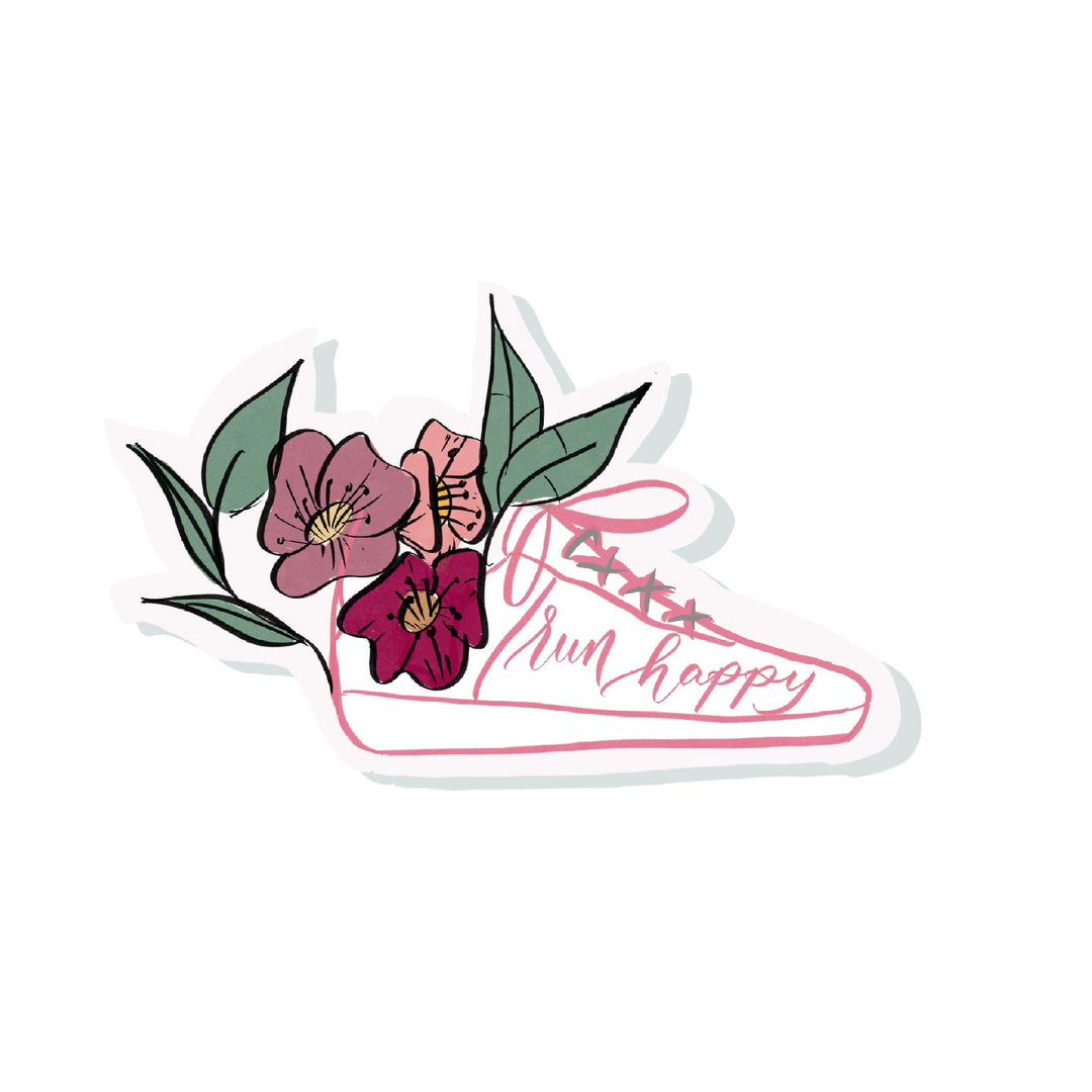 Run happy Sticker by Pen and Paces