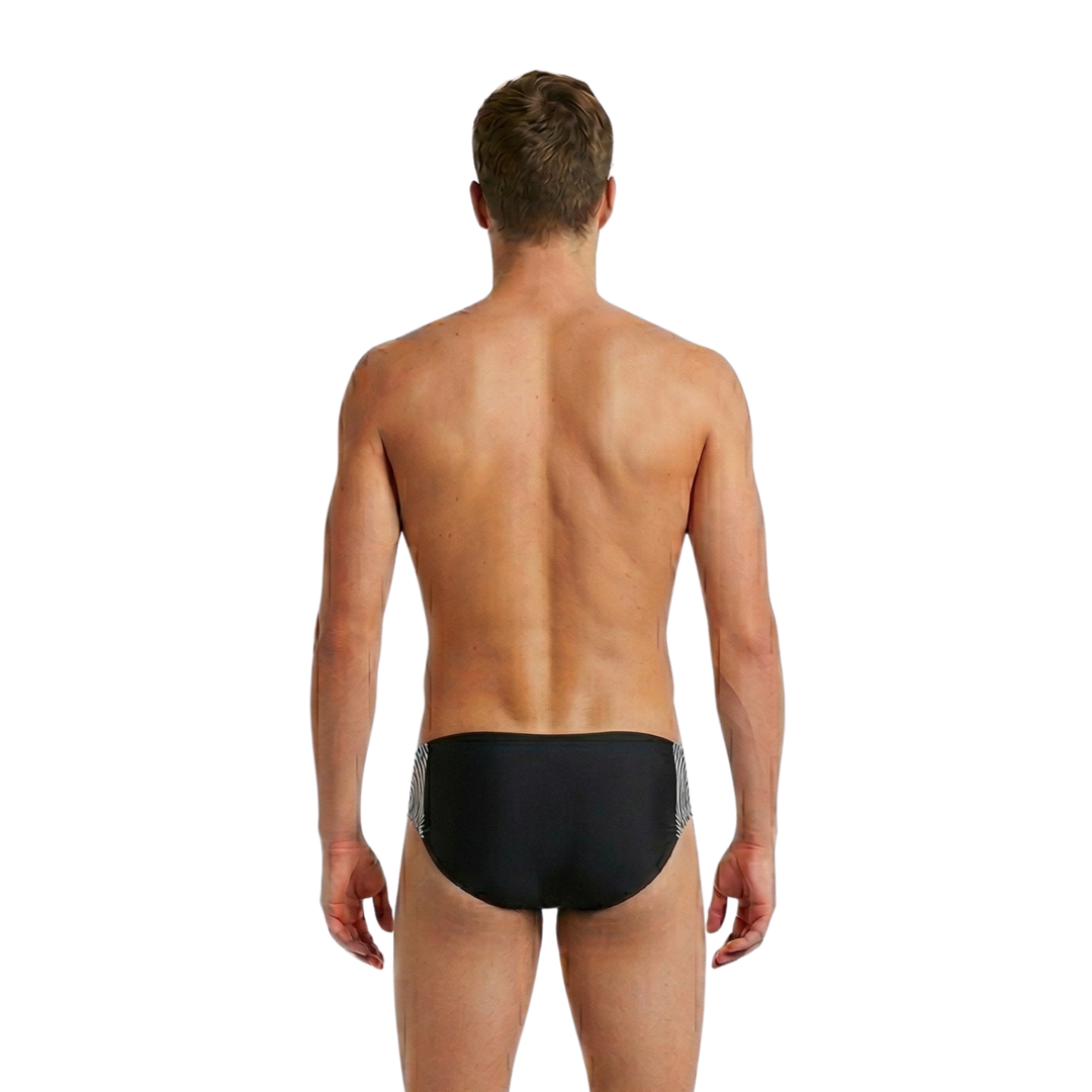 Flow Black Men's Swim Brief – view 2