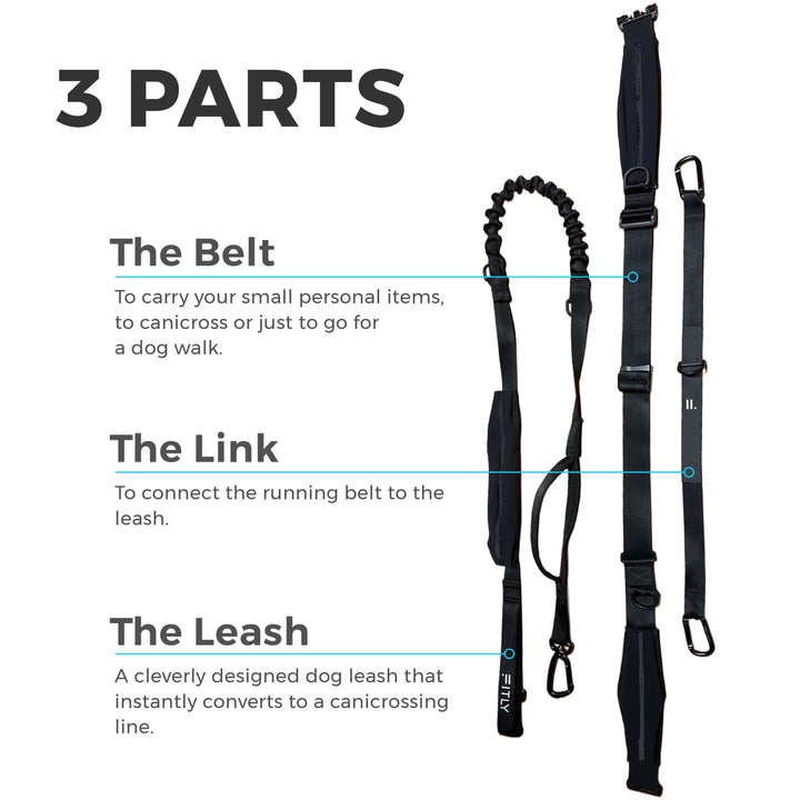 FITLY Running Belt + Dog Leash