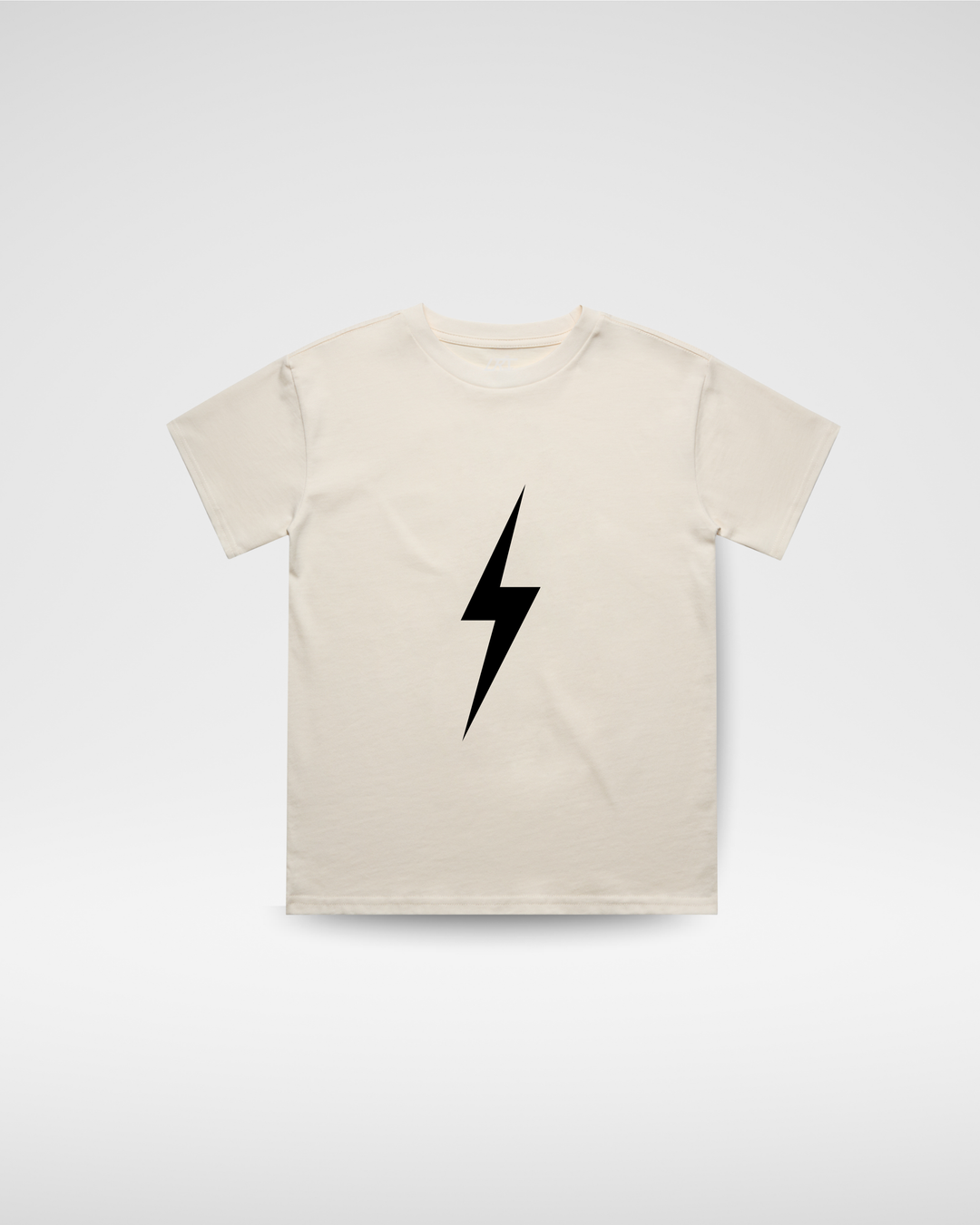 Kids' Dark Navy Bolt Tee – Cream