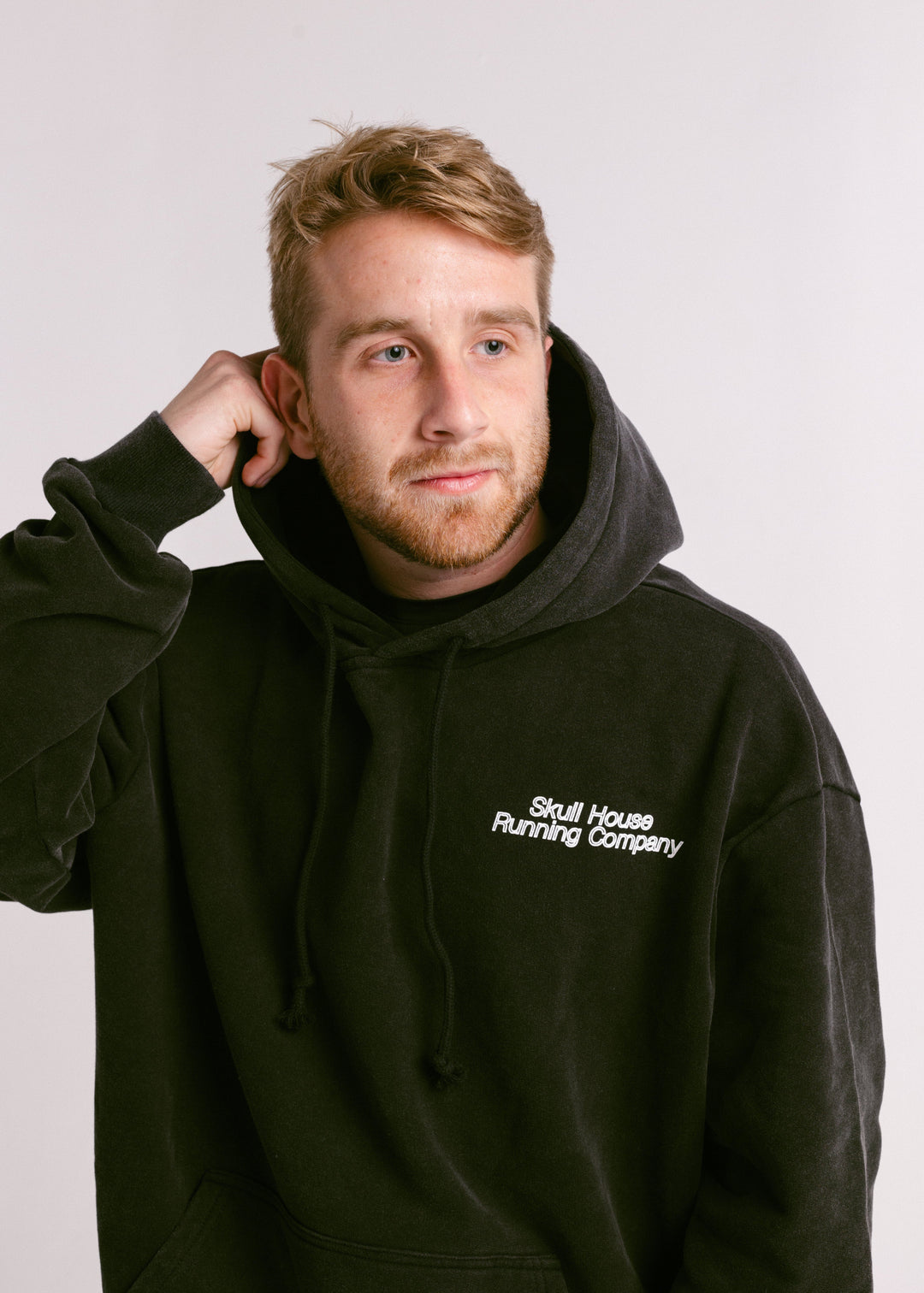 'Dimensions' Hoodie, Unisex – Washed Black