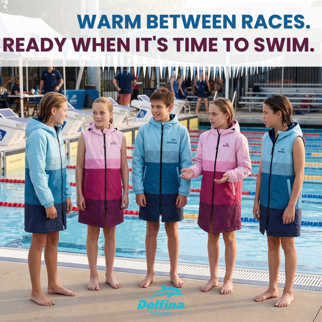 Delfina Kids Swim Parka Jacket with Removable Sleeves – view 8