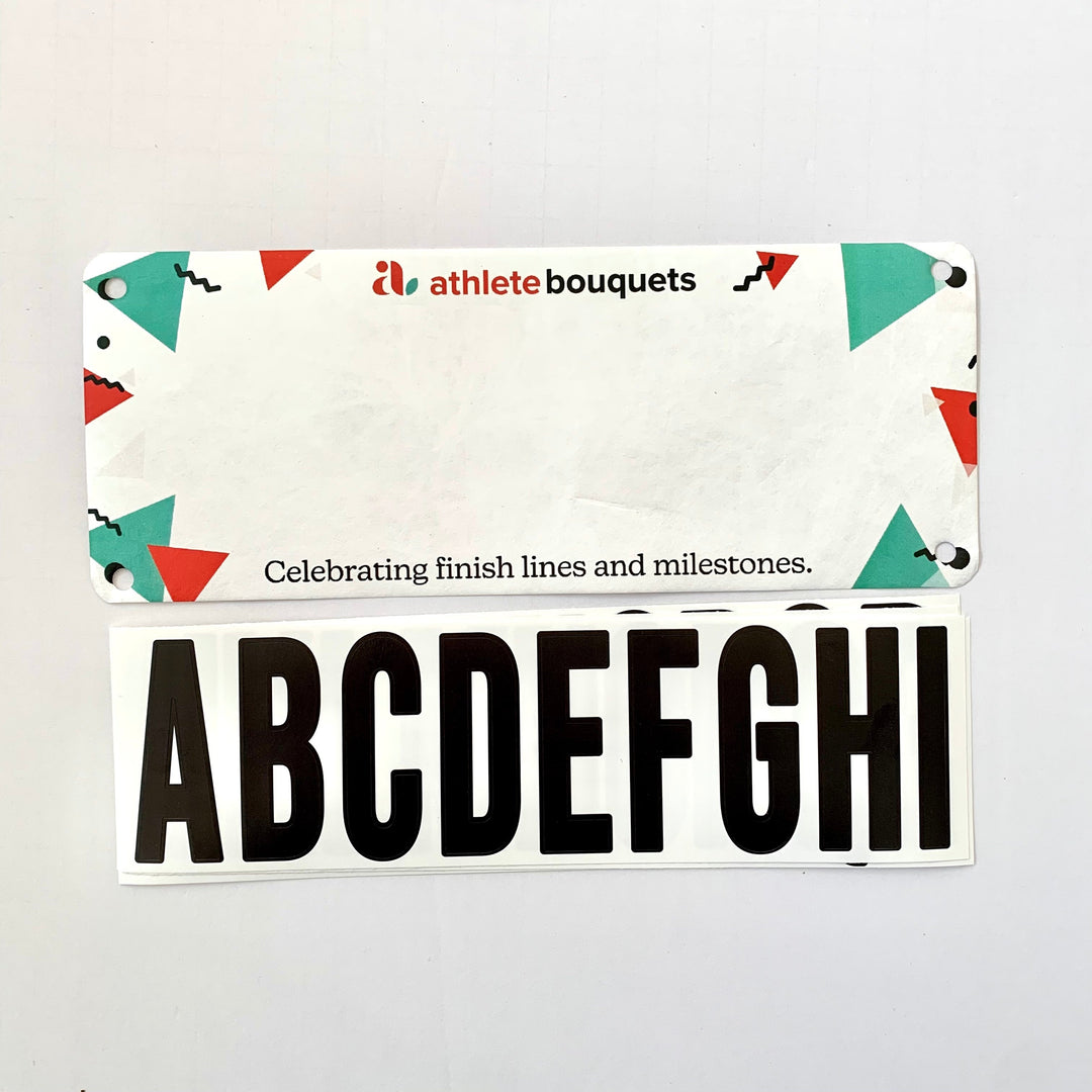 Athlete Bouquets Collaboration Name Bib Kit by Pen and Paces