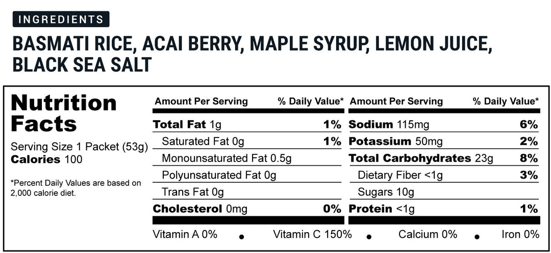 Acai Power Snack (Vegan) 100 Kcal – A Light Energy Gel For Daily Training