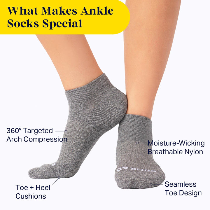 Ankle Compression Socks – 4 Pack