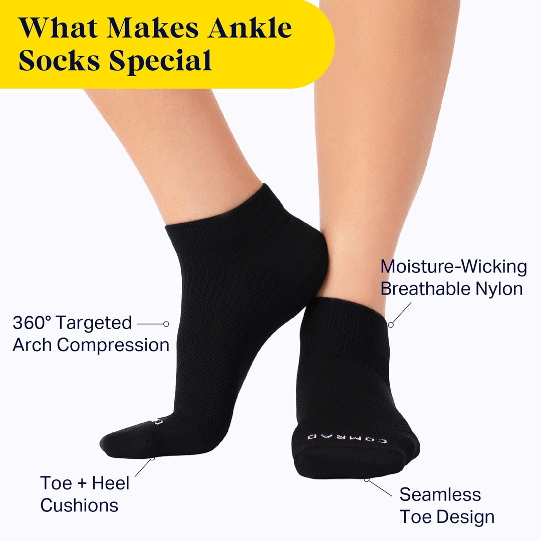 Ankle Compression Socks – 3 Pack