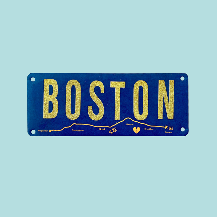 BOSTON - Marathon Name Bib Kit by Pen and Paces – product image 1