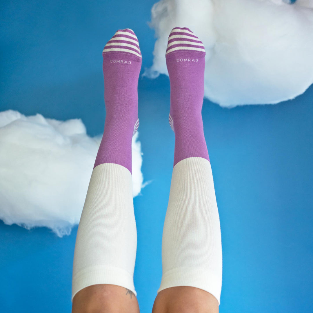 CloudCotton Compression Socks – Colorblock