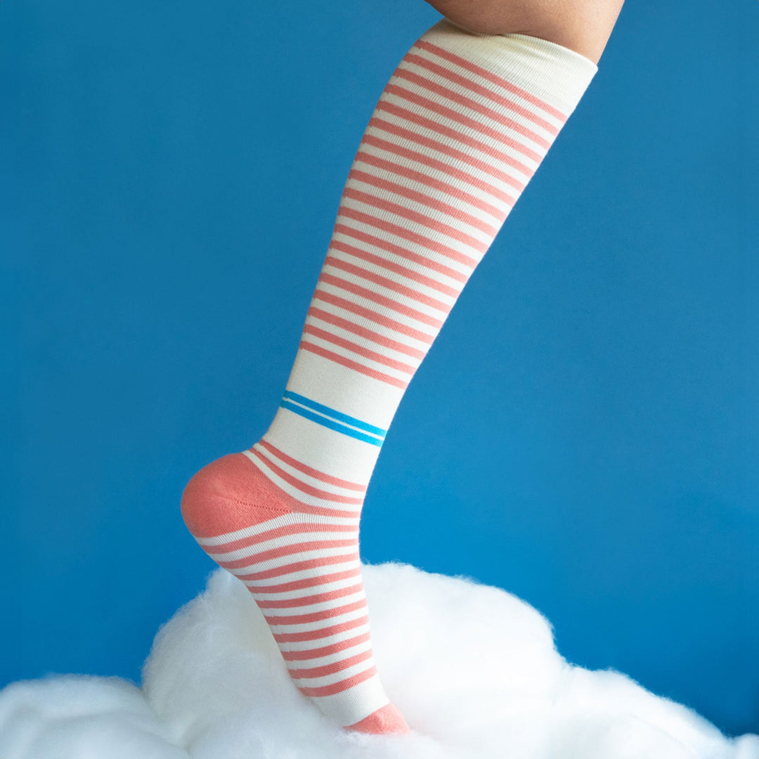 CloudCotton Compression Socks – Stripes