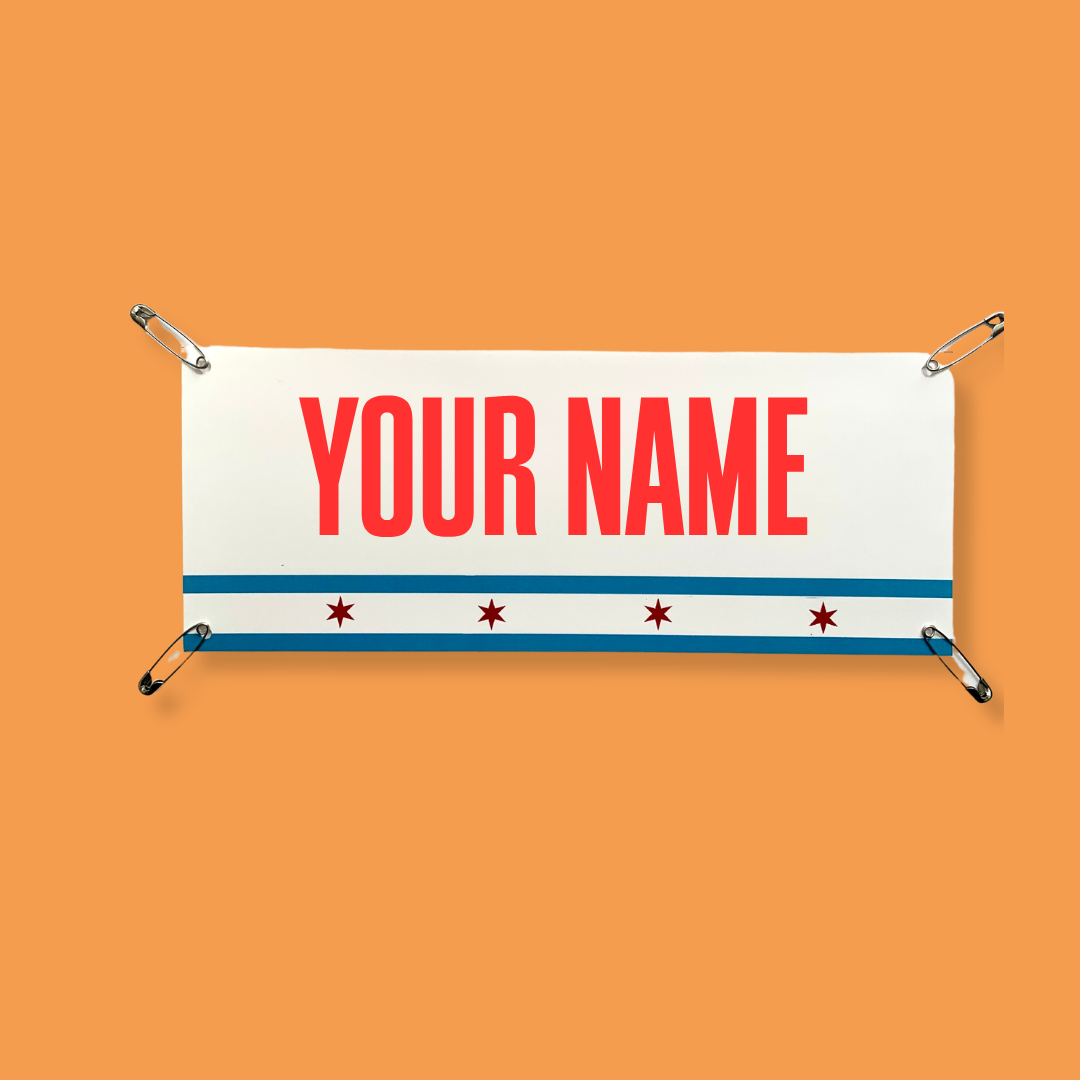 Expo pick up- Chicago Flag - Marathon Name Bib Kit by Pen and Paces – product image 2