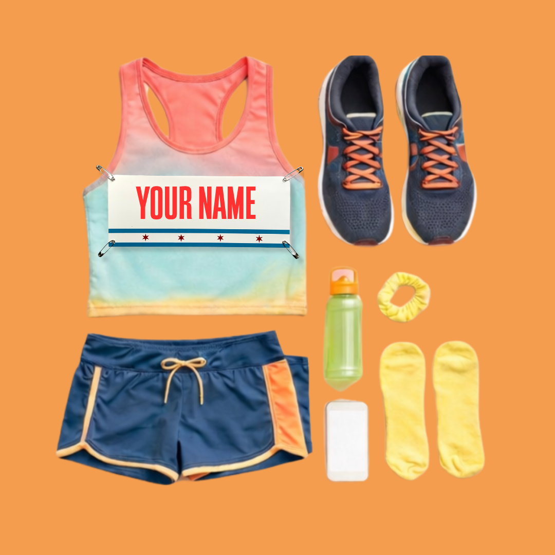 Expo pick up- Chicago Flag - Marathon Name Bib Kit by Pen and Paces – product image 3