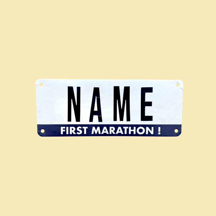 First marathon Race Name Bib Kit by Pen and Paces – product image 1
