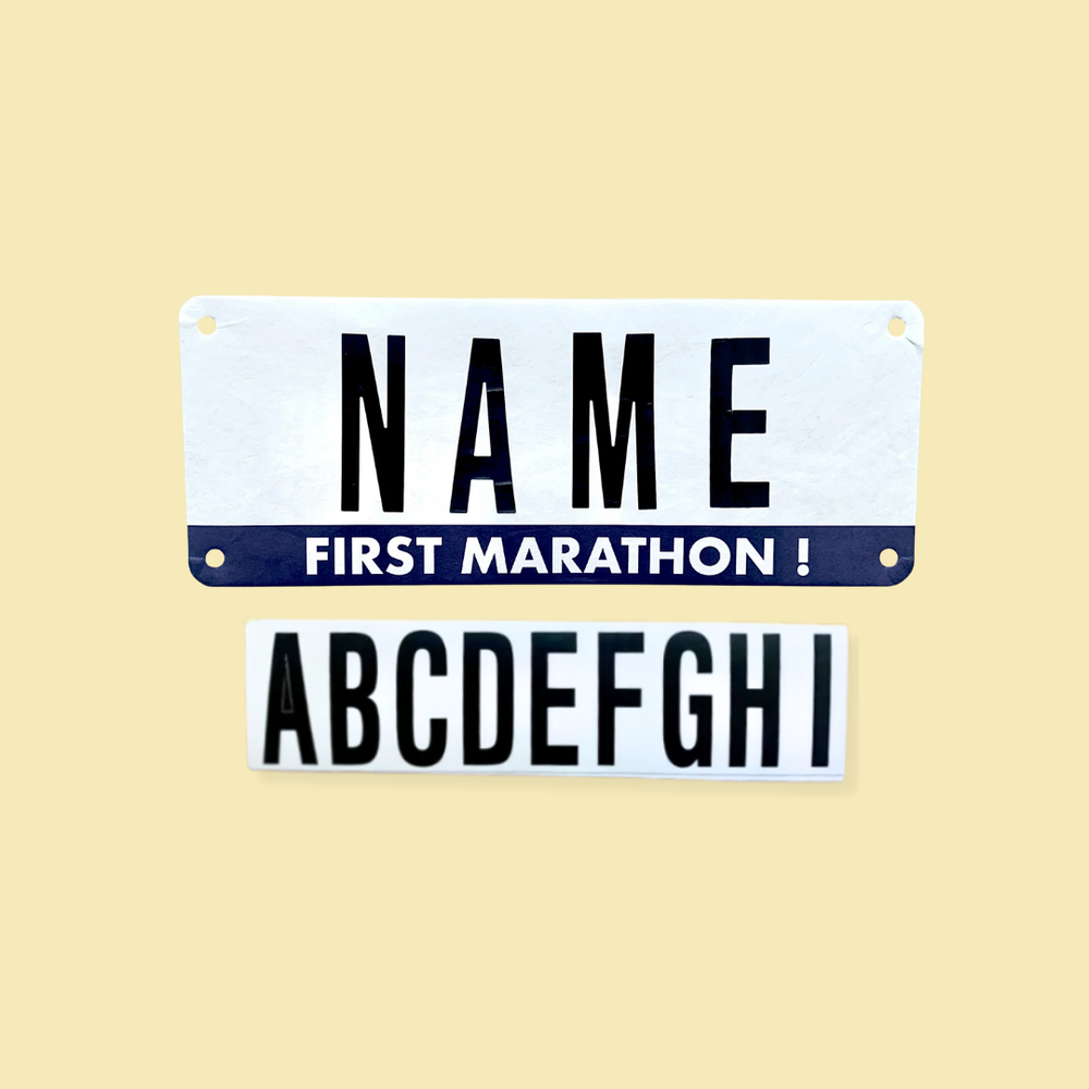 First marathon Race Name Bib Kit by Pen and Paces – product image 2