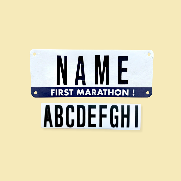 First marathon Race Name Bib Kit by Pen and Paces – product image 2