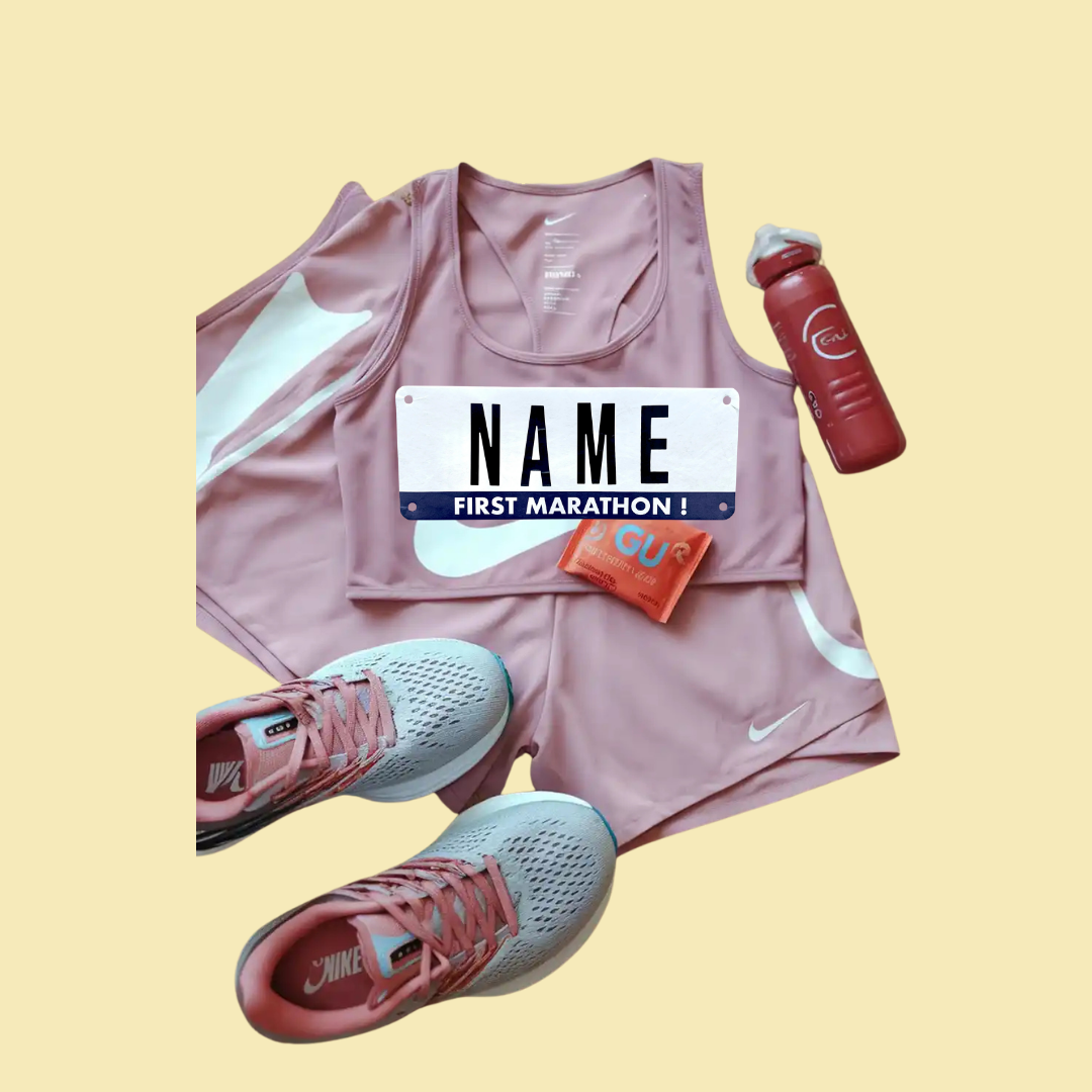 First marathon Race Name Bib Kit by Pen and Paces – product image 3