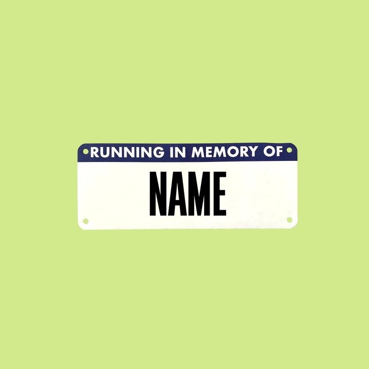 Race Dedication Bib- Custom by Pen and Paces – product image 1