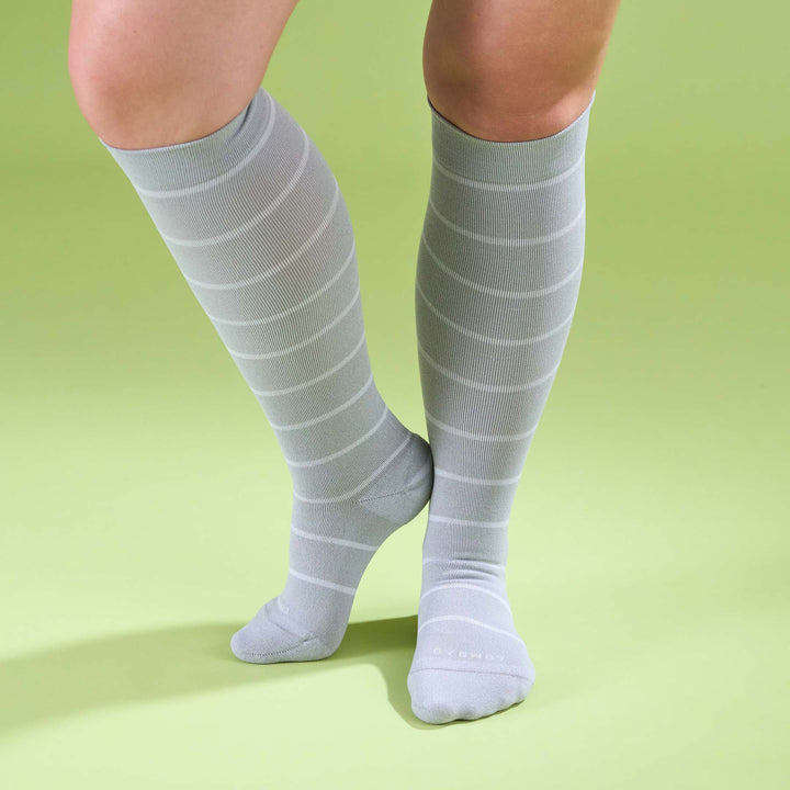 Knee-High Compression Socks – Stripes
