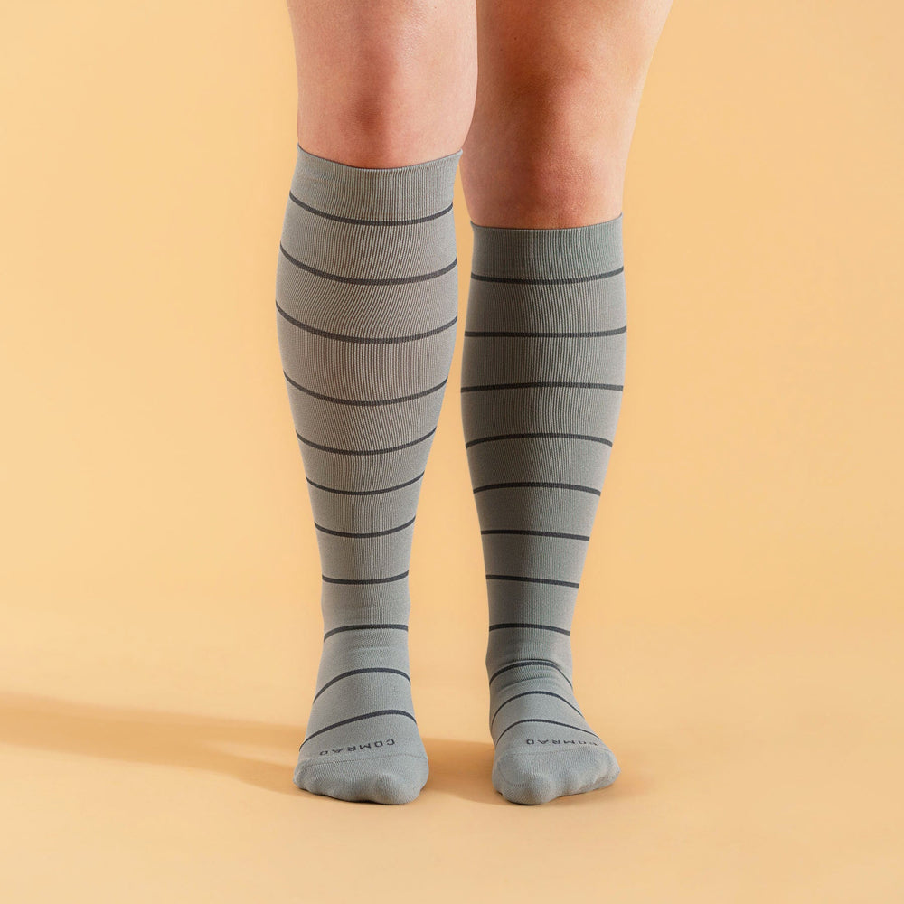Knee-High Compression Socks – 3 Pack Stripes