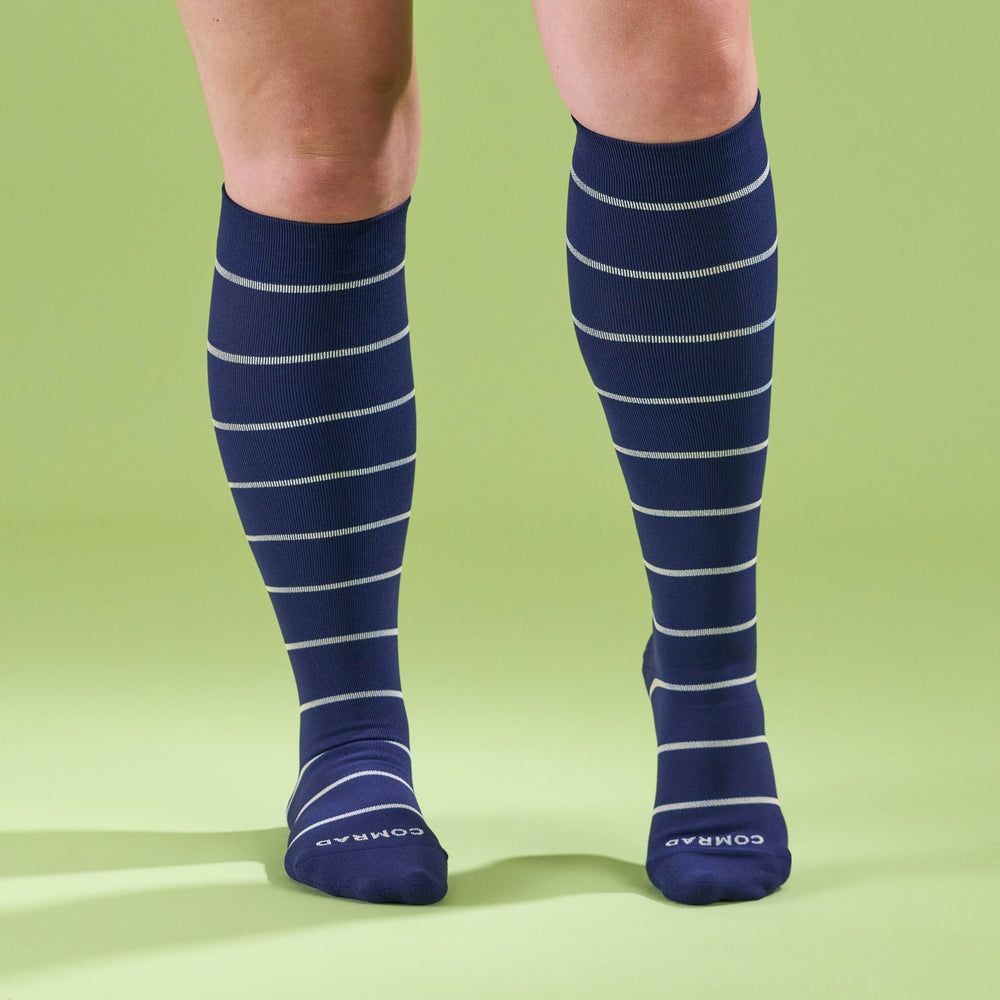 Knee-High Compression Socks – Stripes