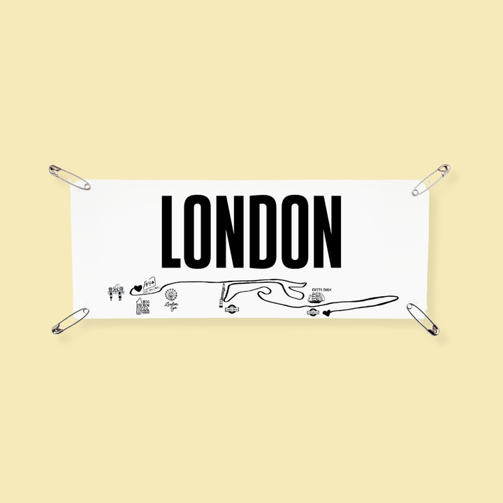 London - Marathon Name Bib Kit by Pen and Paces – product image 1
