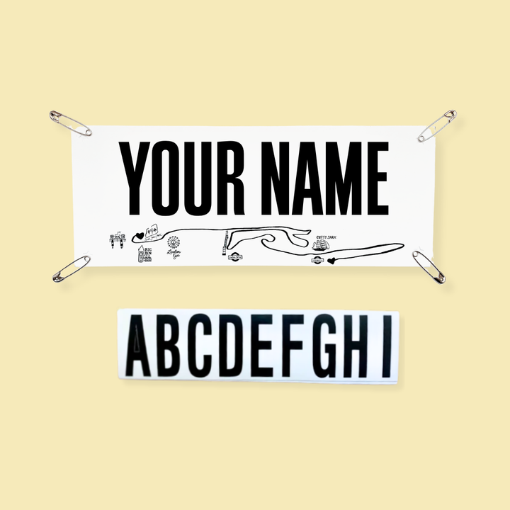 London - Marathon Name Bib Kit by Pen and Paces – product image 2