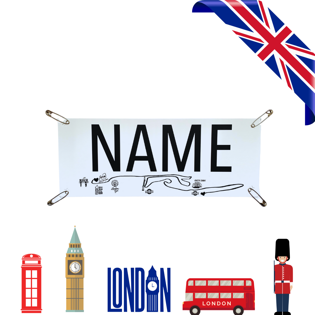 London - Marathon Name Bib Kit by Pen and Paces – product image 4