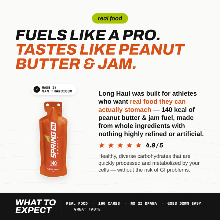 Peanut Butter And Fruit Gel Any Distance Fuel 140 Kcal – Long Haul