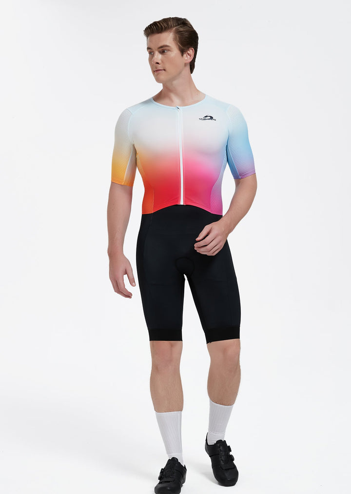 Mirage Men's Aero Short Sleeve Tri Suit