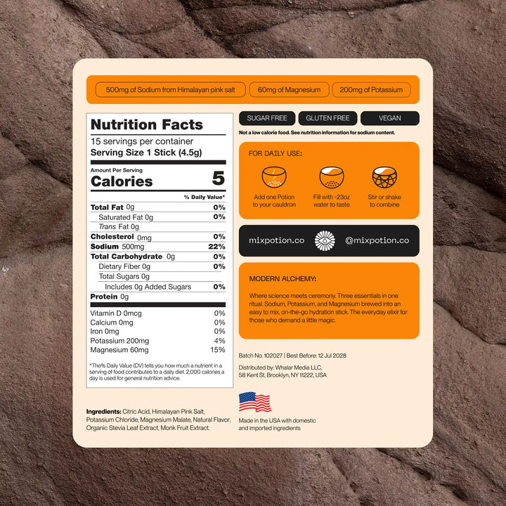 Potion Electrolyte Drink Mix – Orange