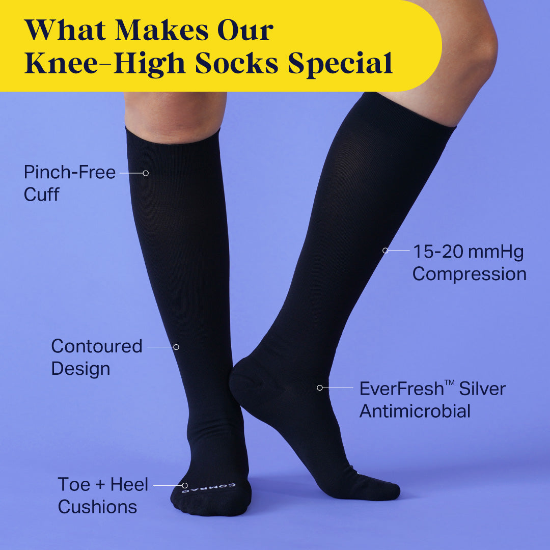Knee-High Compression Socks – Solid