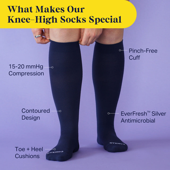 Knee-High Compression Socks – Solid