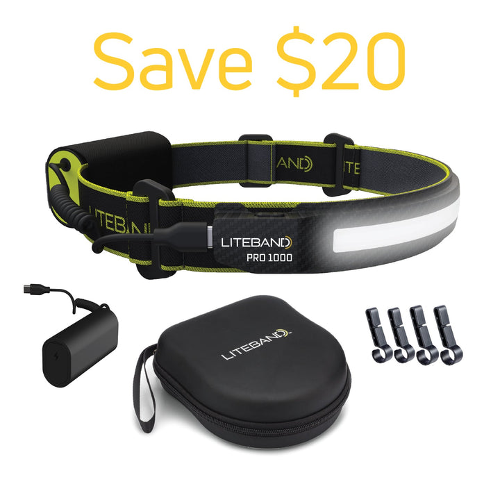 PRO 1000 Lumen Headlamp Bundle