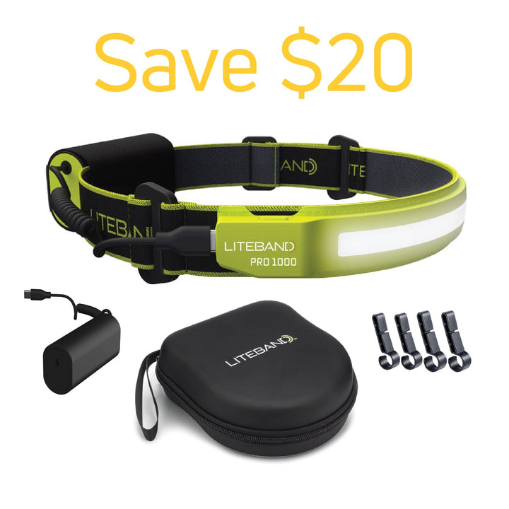 PRO 1000 Lumen Headlamp Bundle