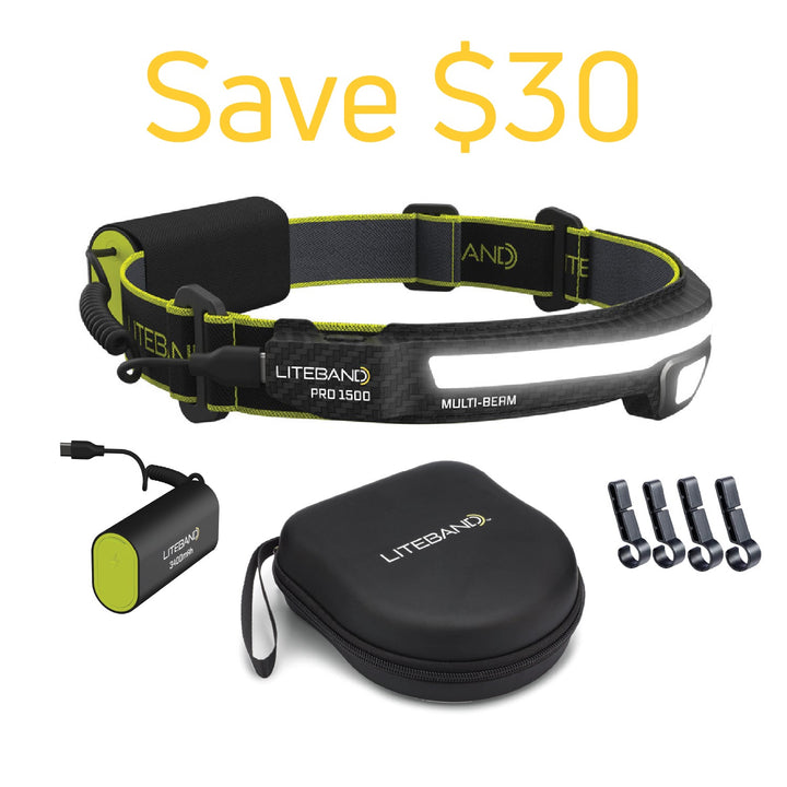 PRO 1500 Lumen Headlamp Bundle
