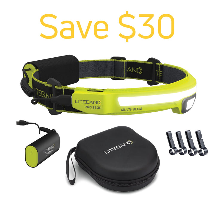 PRO 1500 Lumen Headlamp Bundle