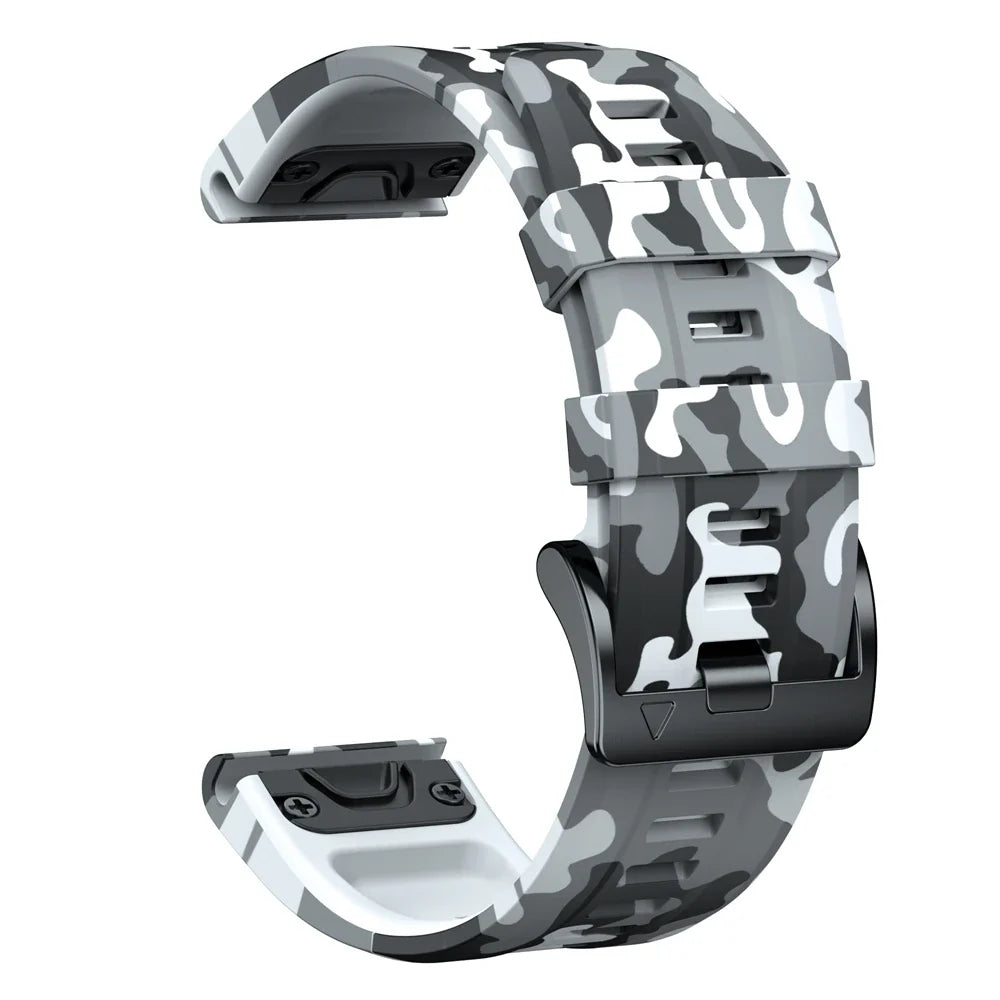 Garmin QuickFit 22/26mm Silicone Band, Camo and Solid Colors