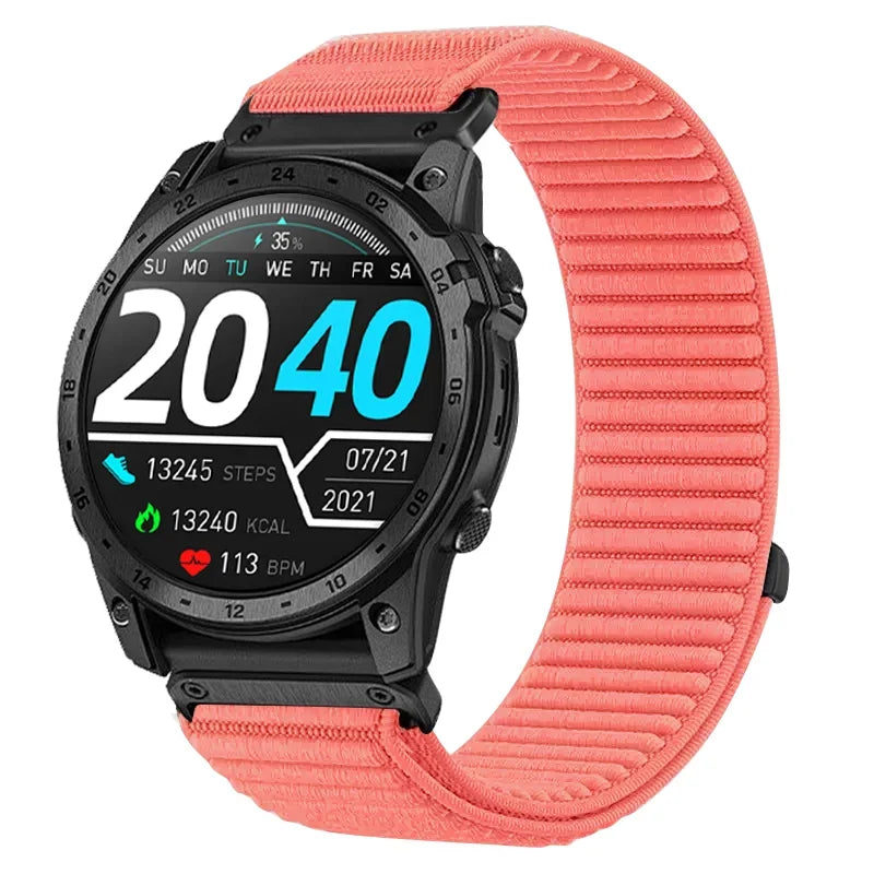 Garmin QuickFit 20/22/26mm Elastic Woven Nylon Hook-and-Loop Band