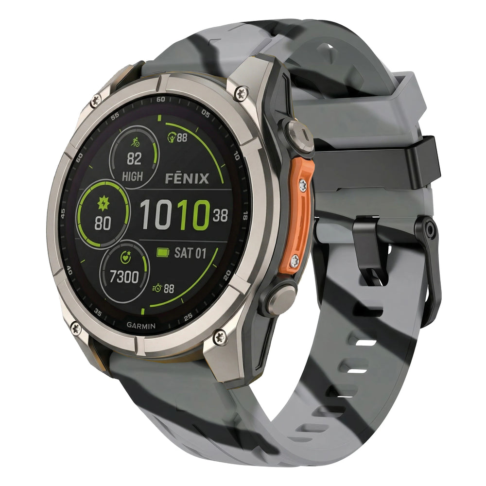Garmin QuickFit 22/26mm Textured Silicone Band, Solid or Camo