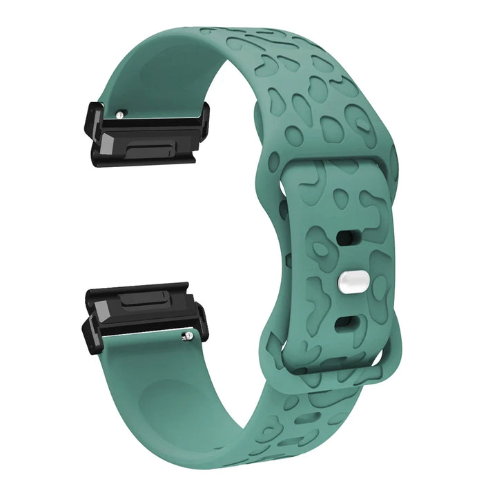 Garmin QuickFit 22/26mm Embossed Silicone Band with Tuck Closure