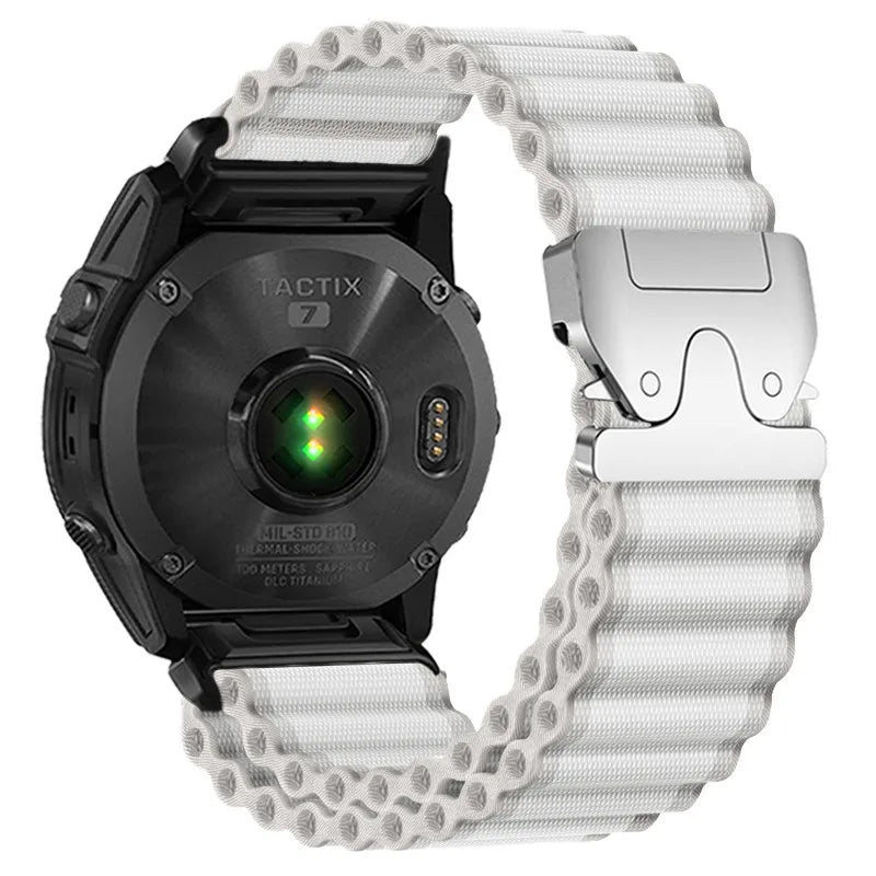 Garmin QuickFit 20/22/26mm Parachute Nylon Band with Hook Buckle