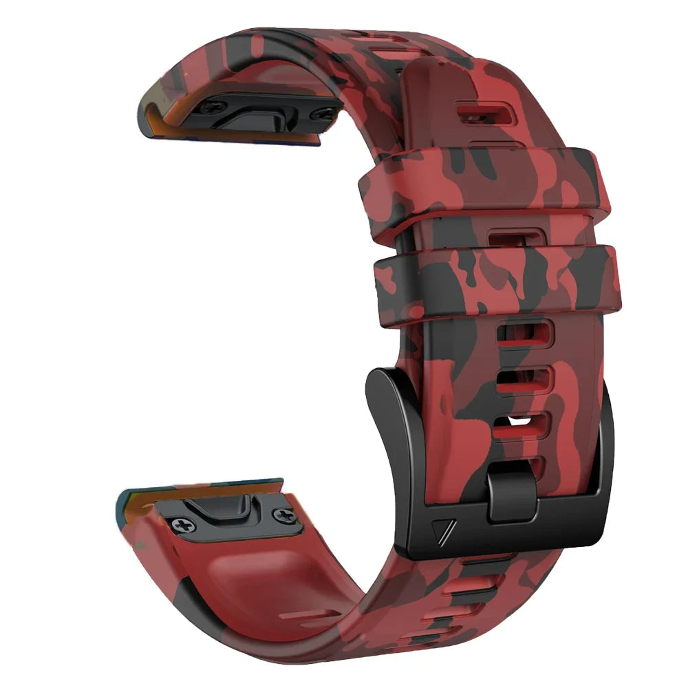 Garmin QuickFit 22/26mm Silicone Band, Camo and Solid Colors