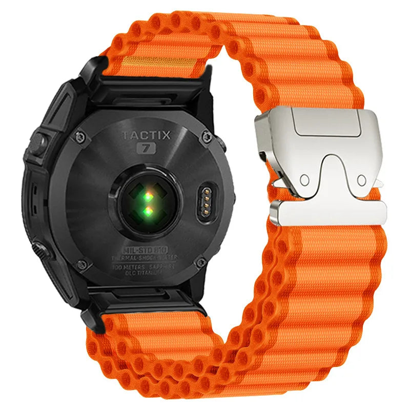 Garmin QuickFit 20/22/26mm Parachute Nylon Band with Hook Buckle