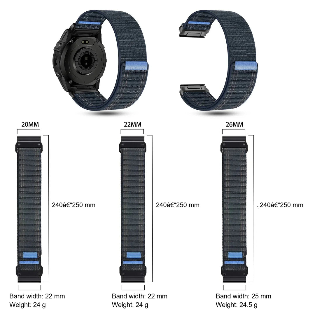 Garmin QuickFit 20/22/26mm Lightweight Nylon Loop Band
