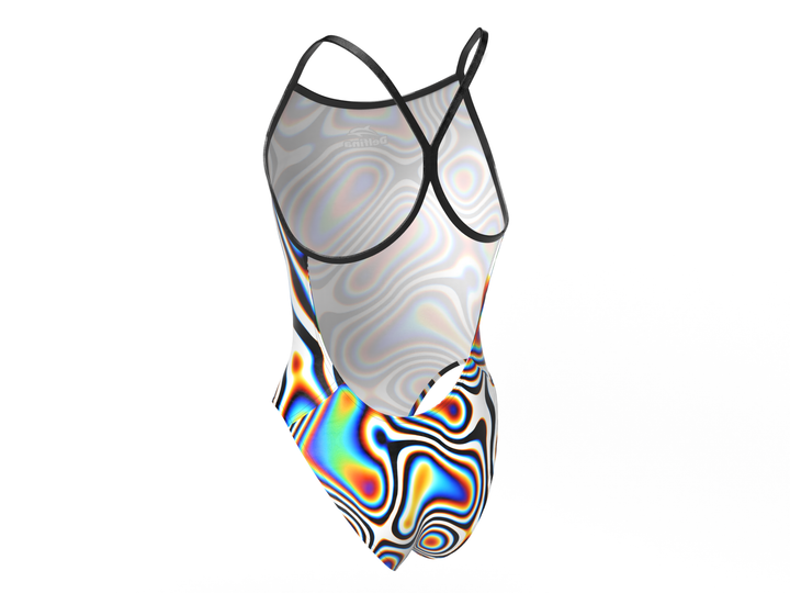 Illusion Women's Lightback One Piece Athletic Swimsuit – view 2