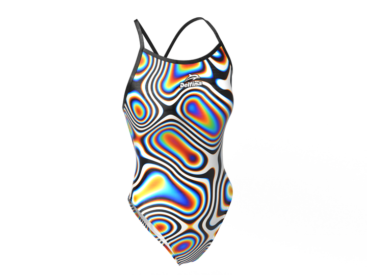 Illusion Women's Lightback One Piece Athletic Swimsuit – view 3