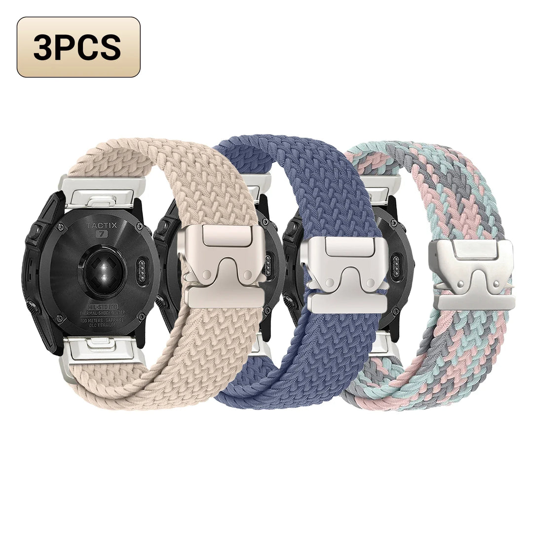 Garmin QuickFit 20/22/26mm Braided Stretch Nylon Band